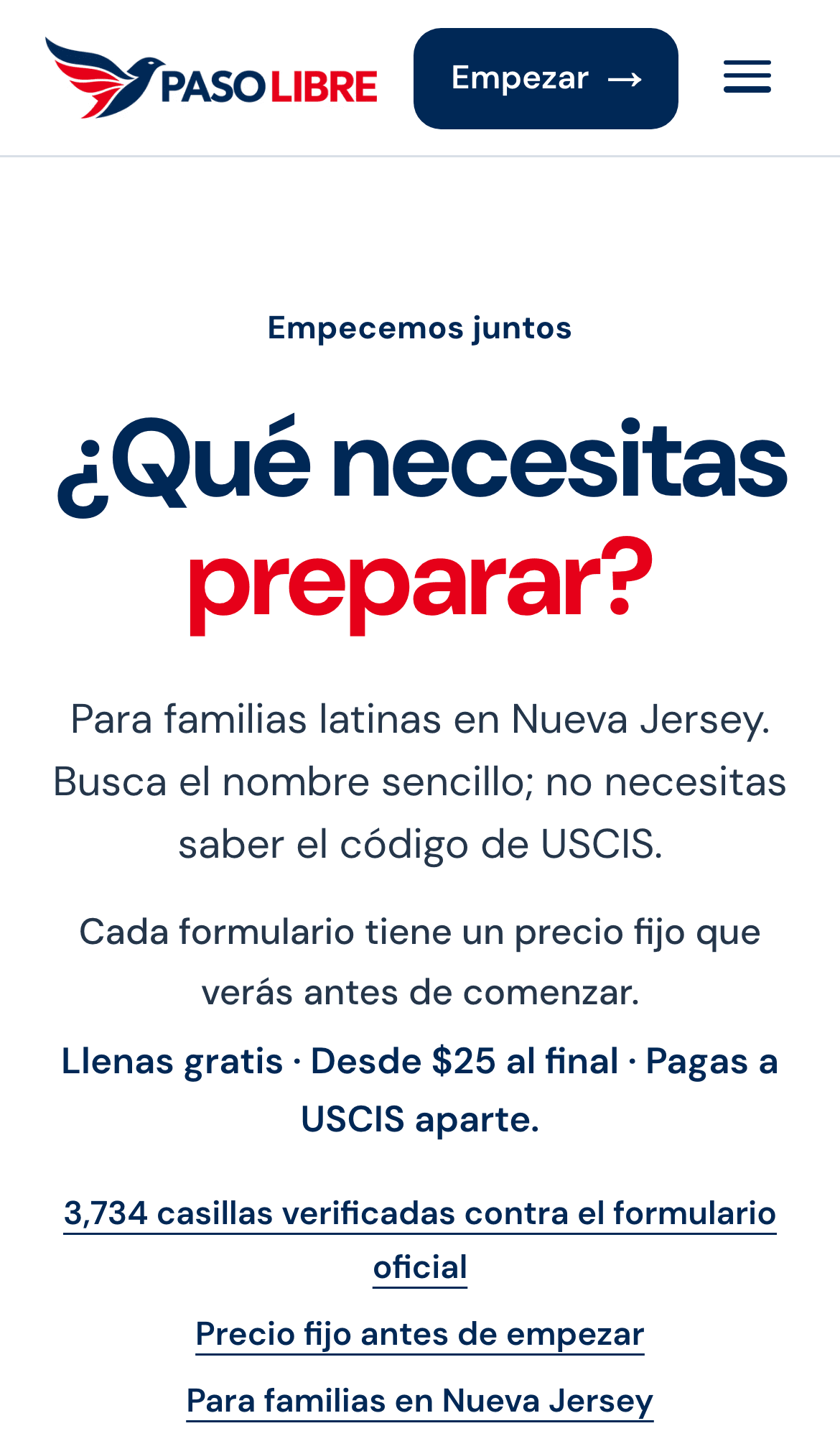 Phone screen: “What do you need to prepare?”, listing filings by their plain name.