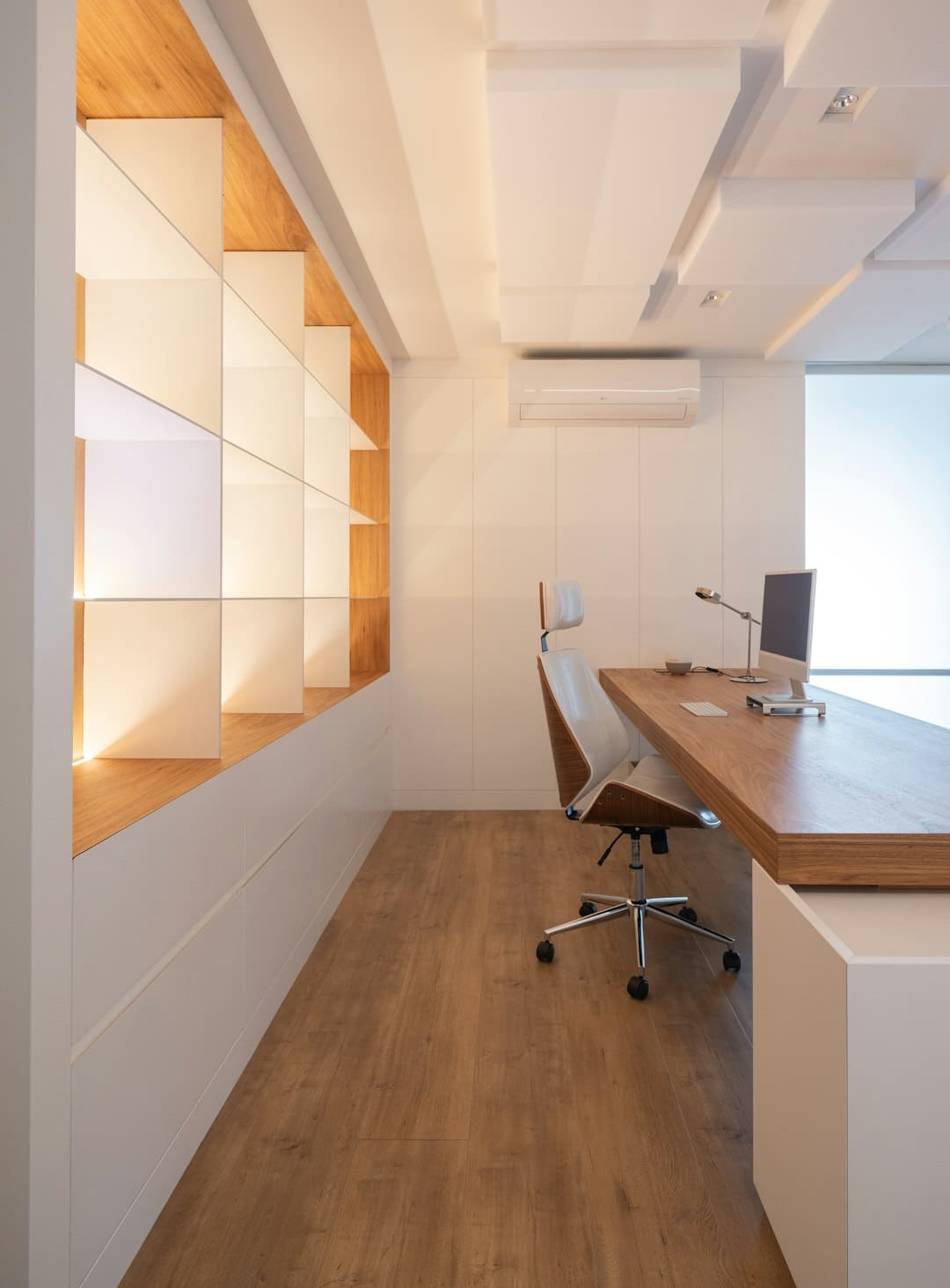 Latina professional in a warmly lit office